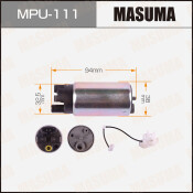 Насос топливный (бензонасос) Masuma, для Toyota Highlander, арт. MPU-111