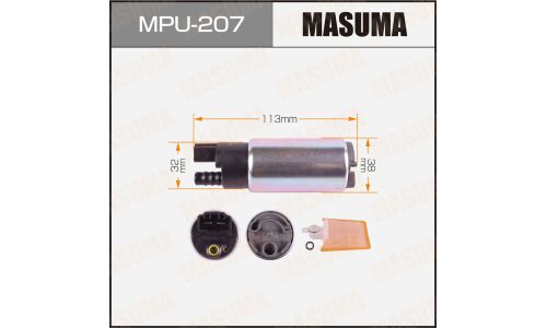 Насос топливный (бензонасос) Masuma, для Nissan Almera, арт. MPU-207