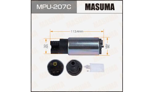 Насос топливный (бензонасос) Masuma, с графитовым коллектором, для Nissan Almera / Qashqai, арт. MPU-207C