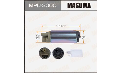 Насос топливный (бензонасос) Masuma, с графитовым коллектором, для Mitsubishi Pajero, арт. MPU-300C