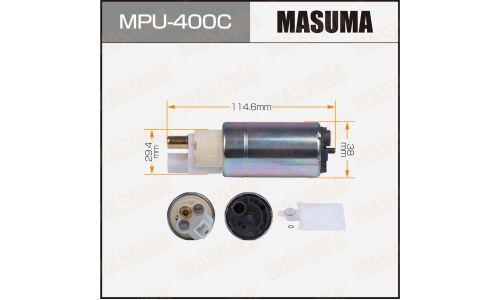 Насос топливный (бензонасос) Masuma, с графитовым коллектором, арт. MPU-400C