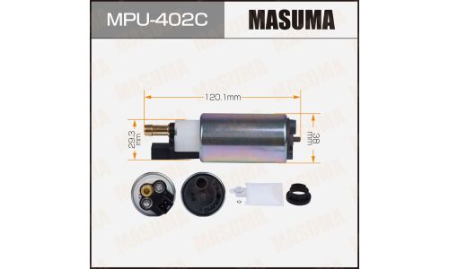 Насос топливный (бензонасос) Masuma, с графитовым коллектором, арт. MPU-402C