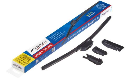 Щётка стеклоочистителя Avantech Smart 375мм (15") бескаркасная, всесезонная, 4 переходника, 1 шт, арт. SR-15