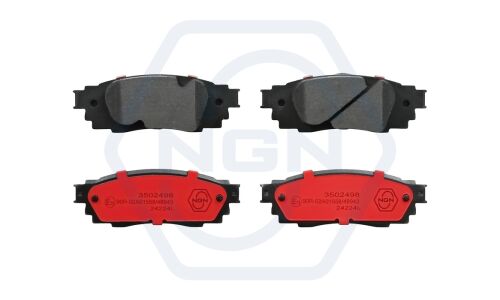 Колодки тормозные дисковые NGN, задние, комплект на ось (4 шт), арт. 3502498
