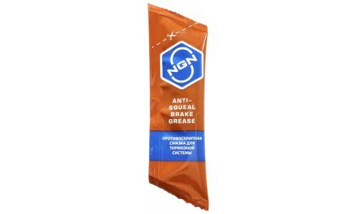 Смазка пластичная NGN Anti-Squeal Brake Grease, противоскрипная, для тормозной системы, стик-пакет 5г, арт. V0084