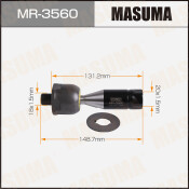 Тяга рулевая Masuma, арт. MR-3560