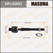 Тяга рулевая Masuma, арт. MR-4980