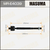 Рулевая тяга MASUMA BMW 3-SERIES (F30) 14-18