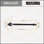 Рулевая тяга MASUMA KIA RIO IV 17-