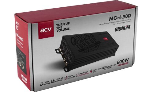 Усилитель мощности ACV MC-4.90, 4 канала, класс D