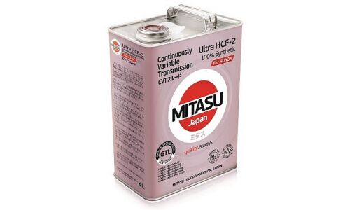 Масло трансмиссионное Mitasu Ultra HCF-2, синтетическое, для вариаторов Honda, 4л, арт. MJ-307/4