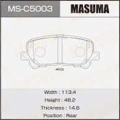 Колодки дисковые MASUMA, PN28002 rear (1/12)