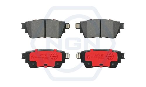 Колодки тормозные дисковые NGN, задние, комплект на ось (4 шт), арт. 3502411