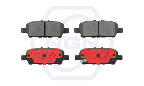 Колодки тормозные дисковые NGN, задние, комплект на ось (4 шт), арт. 3502040