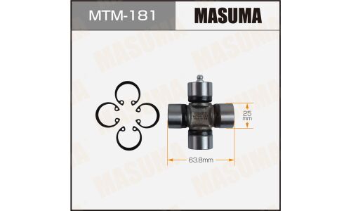 Крестовина вала карданного Masuma 25x63.8