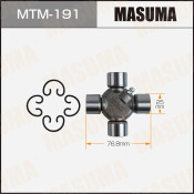 Крестовина вала карданного Masuma 25x76.8