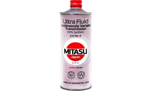 Масло трансмиссионное Mitasu CVT Ultra Fluid, синтетическое, универсальное, для вариаторов (оптимизирвано для Subaru), 1л, арт. MJ-329G/1