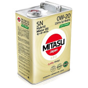 Масло моторное Mitasu Hybrid Moly-Trimer 0w20, синтетическое, API SN, для бензинового двигателя, 4л, арт. MJ-N02/4