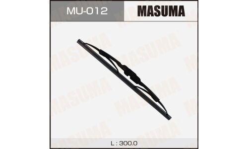 Щетка стеклоочистителя Masuma Nano Graphite 300мм (12") каркасная, летняя, с графитовым напылением, крепление J-Hook, 1 шт, арт. MU-012