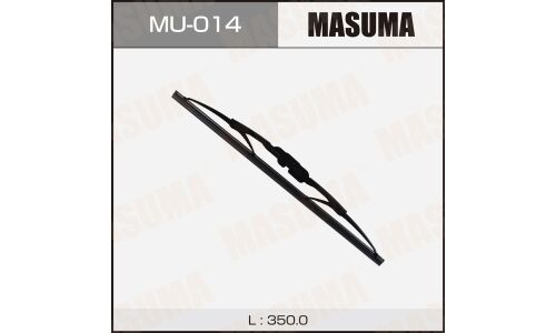 Щетка стеклоочистителя Masuma Nano Graphite 350мм (14") каркасная, летняя, с графитовым напылением, крепление J-Hook, 1 шт, арт. MU-014