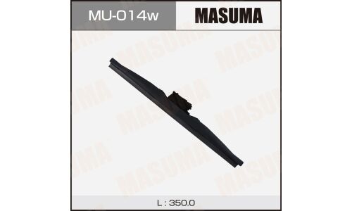 Щетка стеклоочистителя Masuma Nano Graphite 350мм (14") каркасная зимняя, с графитовым напылением, крепление J-Hook, 1 шт, арт. MU-014W