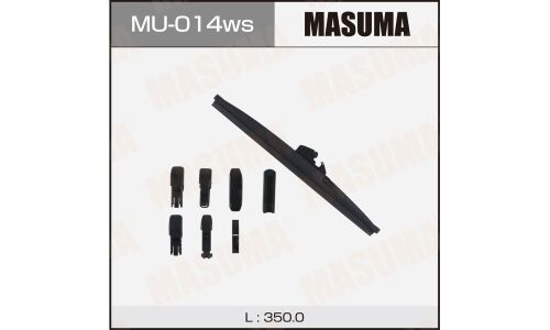 Щетка стеклоочистителя Masuma Optimum 350мм (14") каркасная зимняя, 6 переходников, 1 шт, арт. MU-014ws