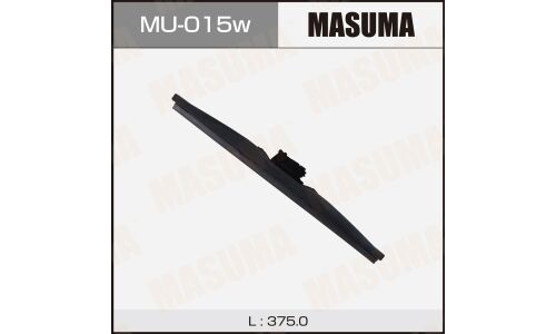 Щетка стеклоочистителя Masuma Nano Graphite 375мм (15") каркасная зимняя, с графитовым напылением, крепление J-Hook, 1 шт, арт. MU-015W