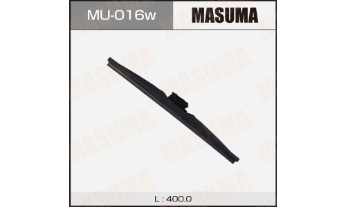 Щетка стеклоочистителя Masuma Nano Graphite 400мм (16") каркасная зимняя, с графитовым напылением, крепление J-Hook, 1 шт, арт. MU-016W