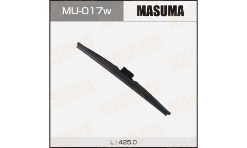 Щетка стеклоочистителя Masuma Nano Graphite 425мм (17") каркасная зимняя, с графитовым напылением, крепление J-Hook, 1 шт, арт. MU-017W