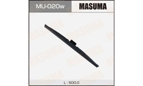 Щетка стеклоочистителя Masuma Nano Graphite 500мм (20") каркасная зимняя, с графитовым напылением, крепление J-Hook, 1 шт, арт. MU-020W