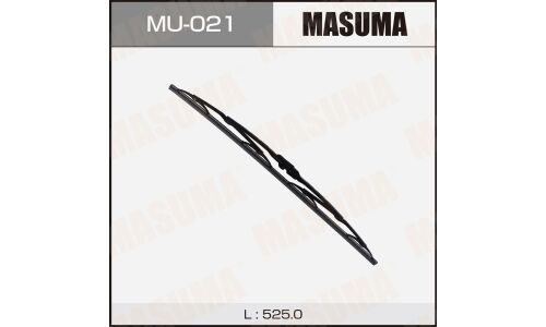 Щетка стеклоочистителя Masuma Nano Graphite 525мм (21") каркасная, летняя, с графитовым напылением, крепление J-Hook, 1 шт, арт. MU-021