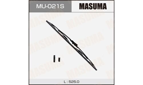 Щетка стеклоочистителя Masuma Optimum 525мм (21") каркасная, летняя, крепления J-Hook, Side Pin, Bayonet, 1 шт, арт. MU-021S