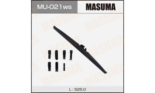 Щетка стеклоочистителя Masuma Optimum 525мм (21") каркасная зимняя, 6 переходников, 1 шт, арт. MU-021ws