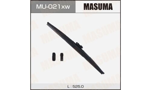 Щетка стеклоочистителя Masuma Nano Graphite X Series, 525мм (21") каркасная зимняя, с графитовым напылением, крепление DNTL1.1, для Daihatsu Mira e:S, Subaru Pleo Plus, Toyota Pixis Epoch, 1шт, арт. MU-021xw