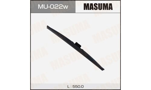 Щетка стеклоочистителя Masuma Nano Graphite 550мм (22") каркасная зимняя, с графитовым напылением, крепление J-Hook, 1 шт, арт. MU-022W