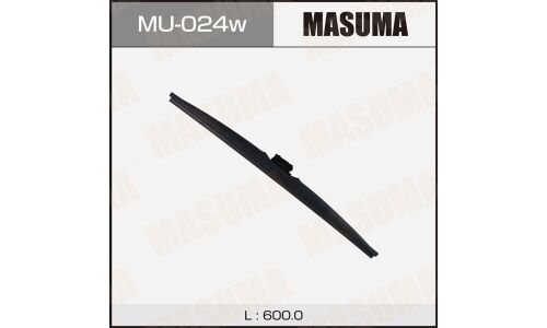 Щетка стеклоочистителя Masuma Nano Graphite 600мм (24") каркасная зимняя, с графитовым напылением, крепление J-Hook, 1 шт, арт. MU-024W