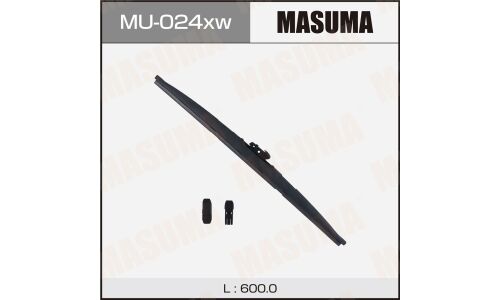 Щетка стеклоочистителя Masuma Nano Graphite X Series, 600мм (24") каркасная зимняя, с графитовым напылением, крепление DNTL1.1, для Daihatsu Move, Mazda 6/CX-5/8, Subaru Stella, 1шт, арт. MU-024xw