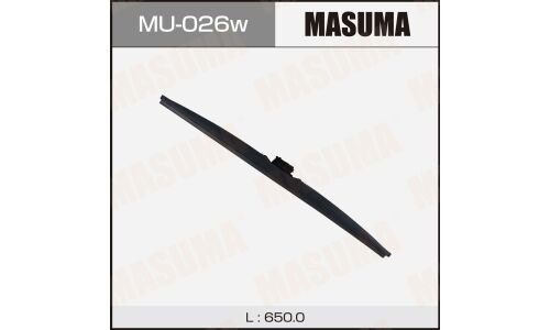 Щетка стеклоочистителя Masuma Nano Graphite 650мм (26") каркасная зимняя, с графитовым напылением, крепление J-Hook, 1 шт, арт. MU-026W