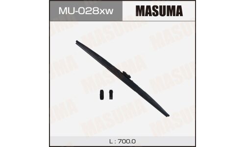 Щетка стеклоочистителя Masuma Nano Graphite X Series, 700мм (28") каркасная зимняя, с графитовым напылением, крепление DNTL1.1, для Toyota Prius 50, 1шт, арт. MU-028xw