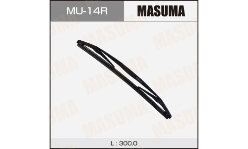 Щетка стеклоочистителя Masuma Rear 300мм (12"), каркасная, всесезонная, для заднего стекла, крепление Roc Lock 3, 1 шт, арт. MU-14R