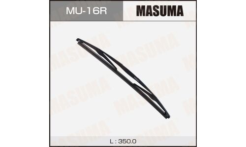 Щетка стеклоочистителя Masuma Rear 350мм (14"), каркасная, всесезонная, для заднего стекла, крепление Roc Lock 3, 1 шт, арт. MU-16R