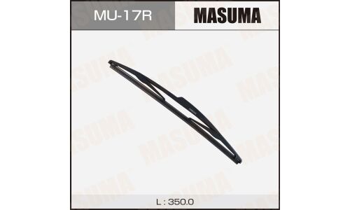 Щетка стеклоочистителя Masuma Rear 350мм (14"), каркасная, всесезонная, для заднего стекла, крепление Snap Claw, 1 шт, арт. MU-17R