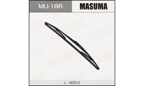 Щетка стеклоочистителя Masuma Rear 400мм (16"), каркасная, всесезонная, для заднего стекла, крепление Roc Lock 2, 1 шт, арт. MU-18R