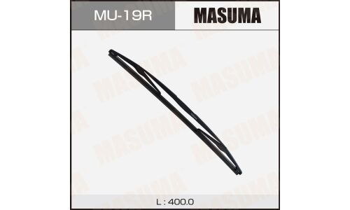 Щетка стеклоочистителя Masuma Rear 400мм (16"), каркасная, всесезонная, для заднего стекла, крепление Roc Lock 3, 1 шт, арт. MU-19R