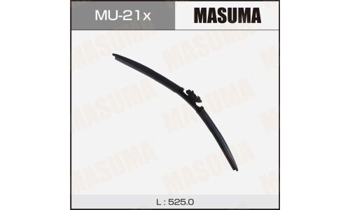 Щетка стеклоочистителя Masuma 525мм (21") бескаркасная, всесезонная, крепление DNTL1.1, для Lexus RX, Daihatsu Mira e:S, Mazda 6, Subaru Pleo Plus, Toyota Pixis Epoch, 1 шт, арт. MU-21x