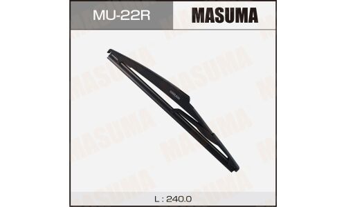 Щетка стеклоочистителя Masuma Rear 240мм (9.5"), каркасная, всесезонная, для заднего стекла, крепление Roc Lock 2, 1 шт, арт. MU-22R
