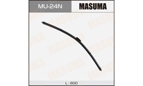 Щетка стеклоочистителя Masuma 600мм (24") бескаркасная, всесезонная, со спойлером, для Renault Duster II, 1 шт, арт. MU-24N