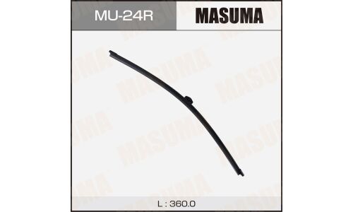Щетка стеклоочистителя Masuma Rear 360мм (14"), бескаркасная, всесезонная, для заднего стекла, крепление Trunnion, 1 шт, арт. MU-24R