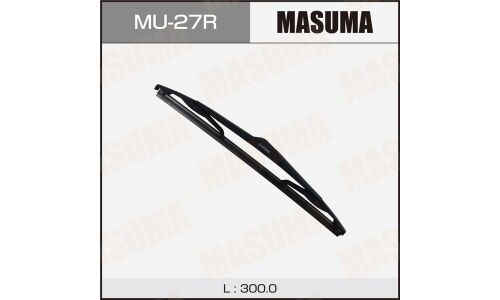 Щетка стеклоочистителя Masuma Rear 300мм (12"), каркасная, всесезонная, для заднего стекла, крепление Snap Claw, 1 шт, арт. MU-27R