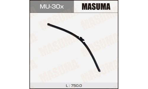 Щетка стеклоочистителя Masuma 750мм (30") бескаркасная, всесезонная, со спойлером, крепление DNTL1.1, для Toyota Alphard/Vellfire, 1шт, арт. MU-30x